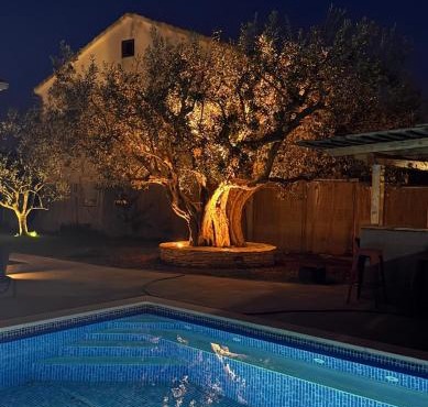 Apartment olive tree garden&poll view 4 plus 2, 130 m2 with tiki bar