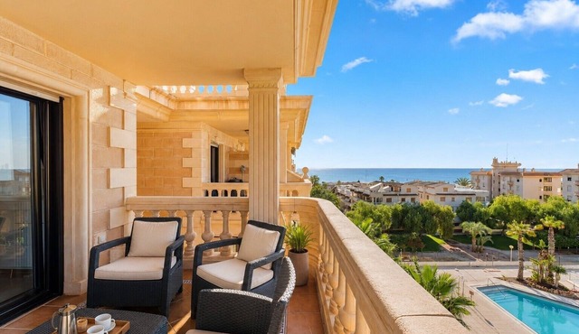 Apartment 'Penthouse, Sea View Guardamar' with Sea View, Wi-Fi and Air Conditioning
