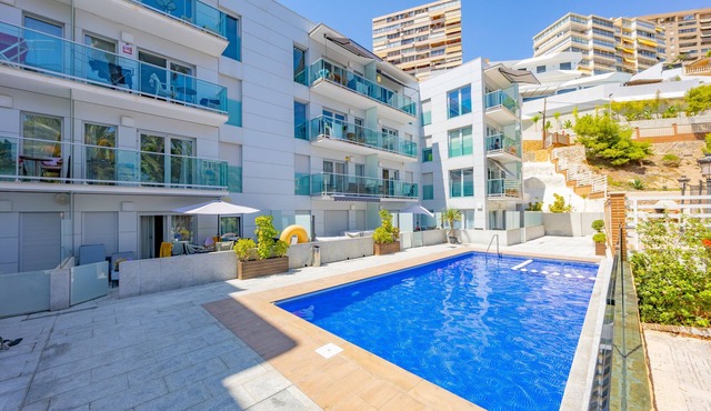 Apartment 'Playa De Poniente 1-5' with Sea View, Wi-Fi and Air Conditioning