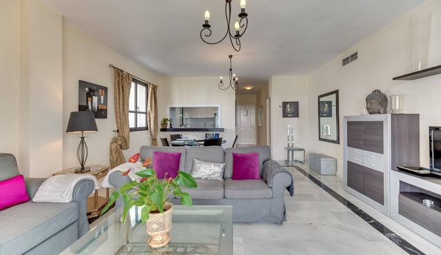 Apartment 'Puerto Banus2 Beachfront and Pools' with Shared Pool, Wi-Fi and Air Conditioning