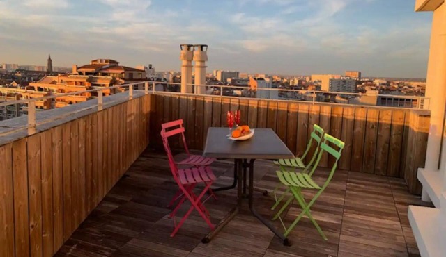 Apartment "Rooftop Terrasse 360° Hypercentre" with Wi-Fi & A/C