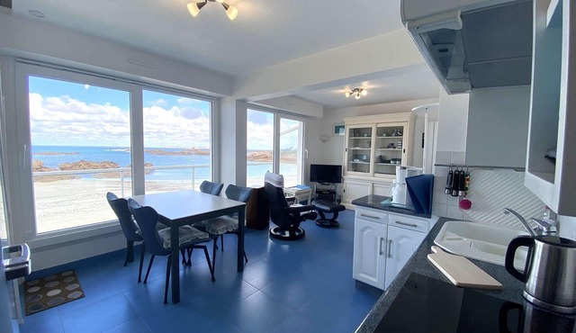 Apartment SEA VIEW and Grève Blanche beach TREGASTEL