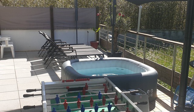 Apartment "T5 Bio Dans Villa d'Olivier" with Whirlpool & Wi-Fi