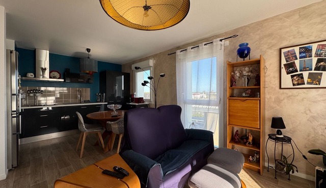 Apartment with balcony in Biéville-Beuville