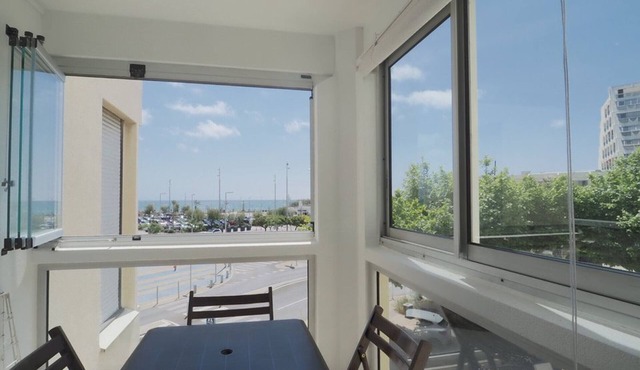 Apartment with AC, parking - 4 guests, sea view