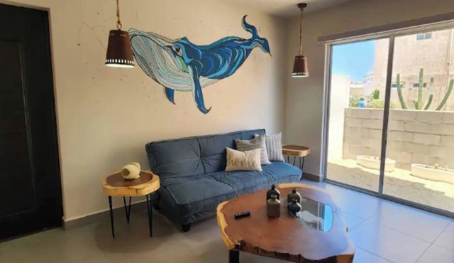 Apartment with pool close to the beach and night life