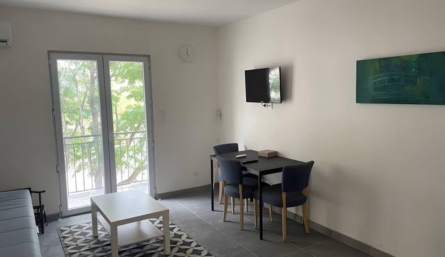 Apartment with private terrace on the edge of the Thau lagoon