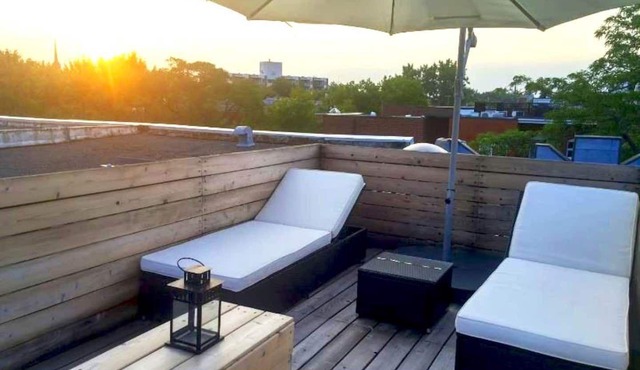 Apartment with roof terrace, in the heart of the Plateau!