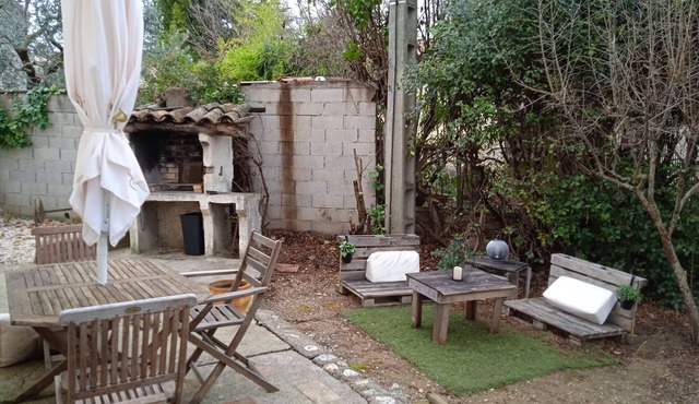 Apartment with terrace and garden.