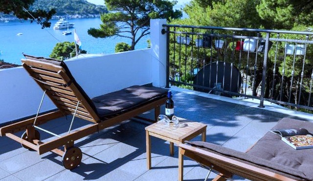 Apartments Ammos - One Bedroom Apartment with Shared Terrace and Sea View (Mali)