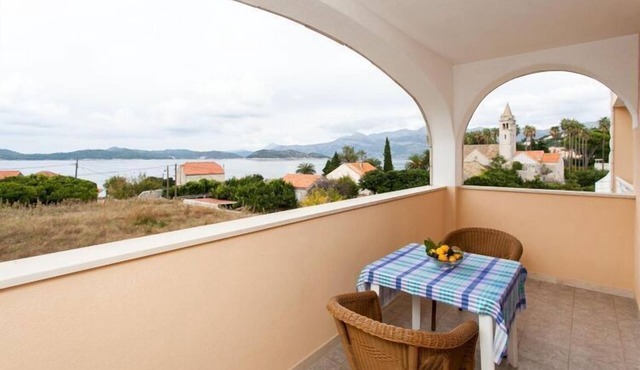 Apartments Ana Lopud - Studio with Balcony and Sea View-2