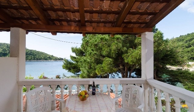 Apartments Franka Saplunara-Double Room with Terrace and Sea View
