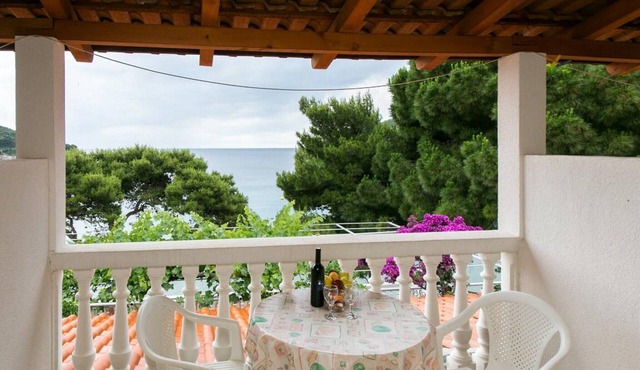 Apartments Franka Saplunara-Twin Room with Terrace and Sea view No1