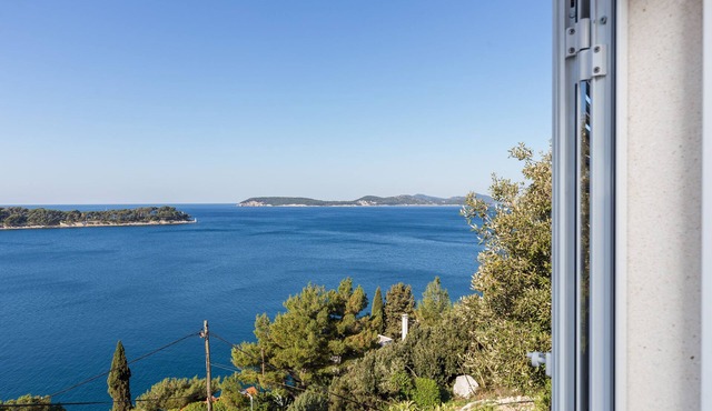 Apartments Lovro - Duplex One Bedroom Apartment with Terrace and Partial Sea View (1)