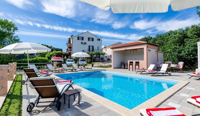 Apartments Mali Paradiso - Two Bedroom Apartment with Balcony and Pool View (A4)