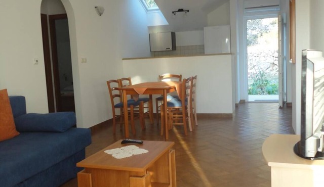 Apartments Marija Slano- Two-Bedroom Apartment with Balcony and Sea View - 1 (A)