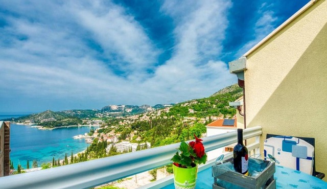 Apartments Villa Soleil - Two Bedroom Apartment with Balcony with Sea View