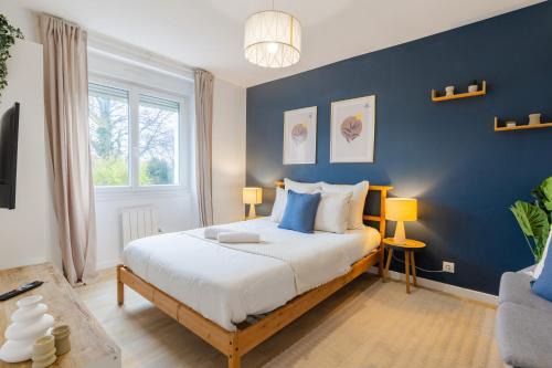 Appart 3 chambres avec TV connectées et Jardin