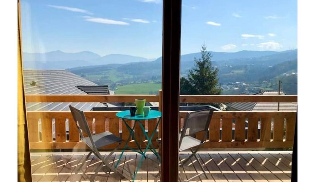 Appart. 50m2 Mountain view 4-5 pers. Chalet charme