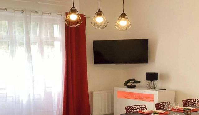 Appart 95m2 AC, parking, near Sanctuaire