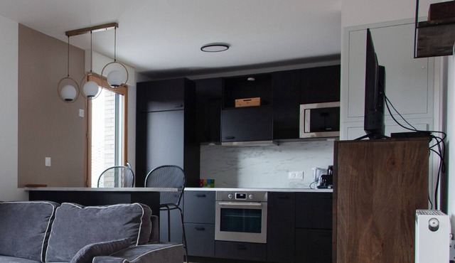 Appart Chic & Elégant-Métro 7 Leo-Lagrange+Parking