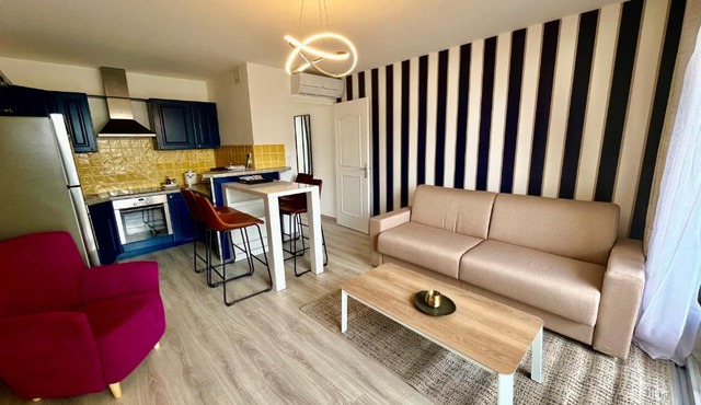 Appart cosy calme Coté port & plage Canet