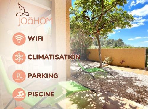 Appart plain-pied 4 pers - piscine - parking