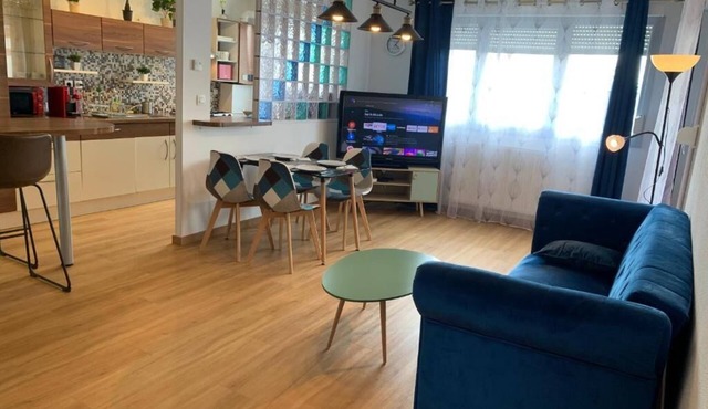 *👍Appart Sion City+2 Ch+balcony+garage +town center