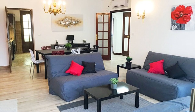 Appart T6 140 m2 clim, parking ,proche Sanctuaire