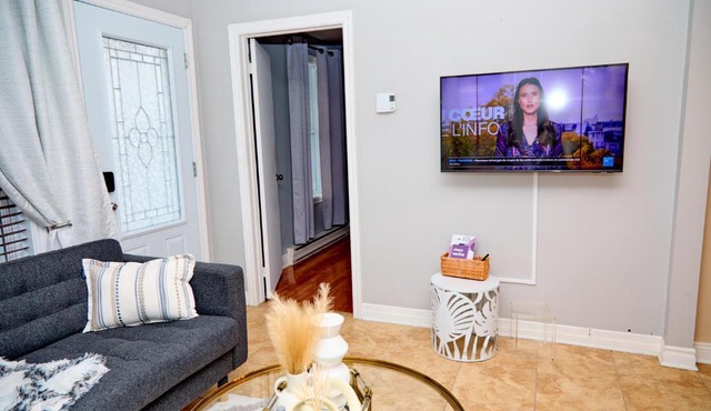 Appartement moderne 3 chambres avec spa, jardin privé & parking gratuit - accès autonome
