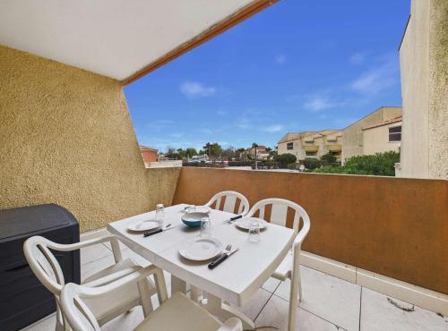 Appartement 2 pièces 4 pers avec terrasse, parking privé et accès direct plage à Marseillan - FR-1-326-791