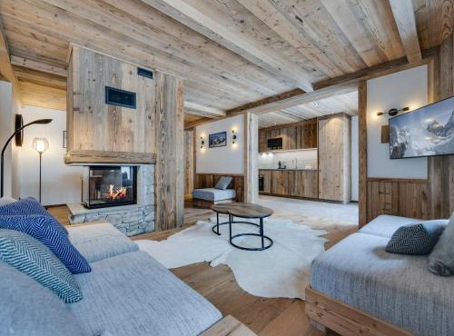 Appartement 6 pers. avec terrasse près des pistes, cheminée et parking, Val d'Isère - FR-1-567-111