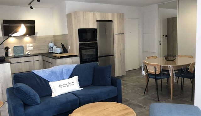 Appartement 63m² 2 chambres, parking et terrasse