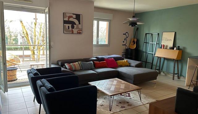 Appartement 85m2 vue sur le Parc de la Tête D'or