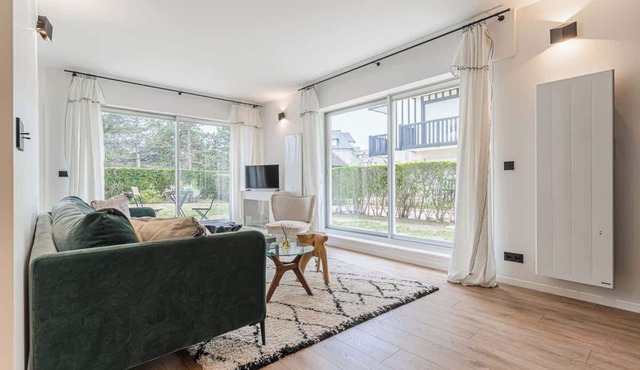 Appartement au bord de la mer avec Jardin