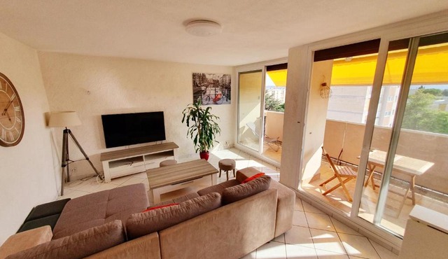 Appartement avec 3 chambres 80m2 plein sud
