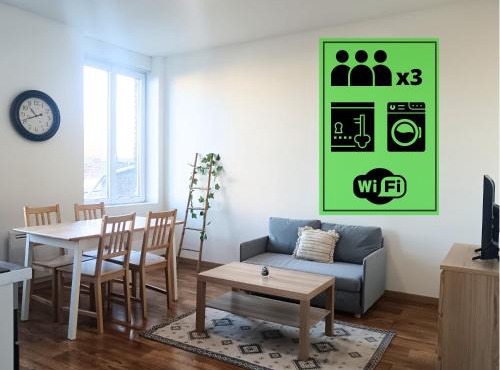 Appartement calme et spacieux Proche Lille