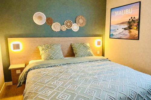 Appartement cosy ambiance Malibu dans résidence avec piscine 2 pers 1 chambre