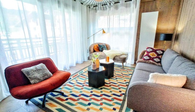 Appartement cosy au cœur du village avec balcon, proche pistes, parking et wifi - FR-1-598-78