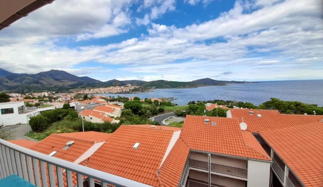 Appartement d'une chambre avec vue sur la mer jardin et wifi a Banyuls sur Mer a 2 km de la plage