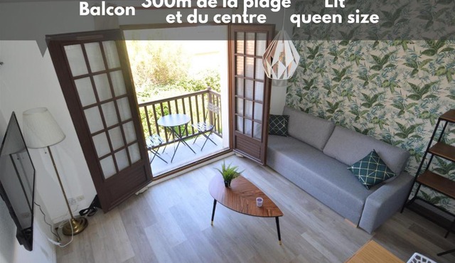 Appartement, duplex à 500m de la mer avec balcon