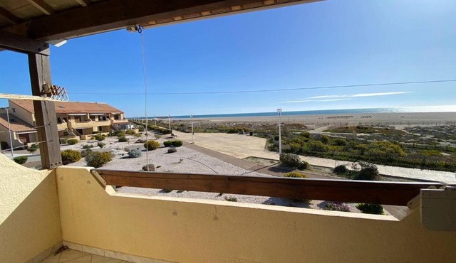 Appartement en bord de mer avec mezzanine, balcon et parking privé à Port Leucate, 6 couchages - FR-1-81-482