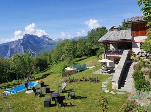 appartement en chalet individuel sauna piscine