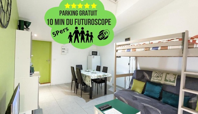 Appartement entier meublé à Beaumont proche Futuroscope et Poitiers Technopole
