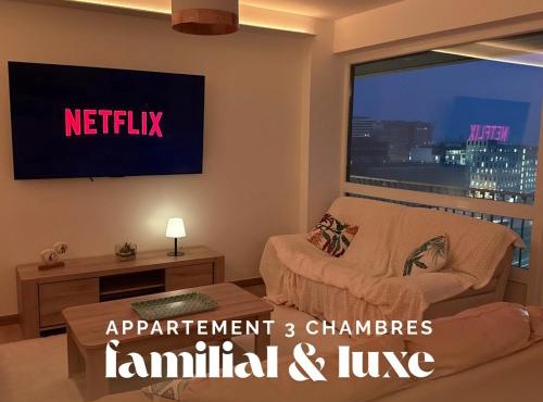 Appartement familial 3 chambres avec Parking privé
