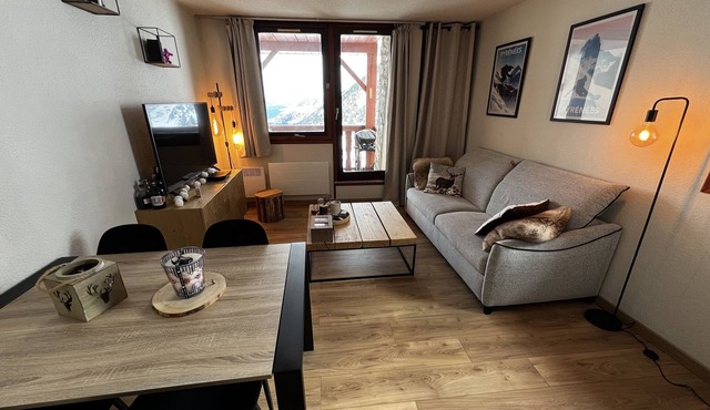 Appartement 6 Personnes, 1 Chambres Avec vue sur les Pistes de Lamongie