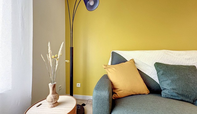 Appartement "cocon Jaune", Hébergement Confortable et Pratique !