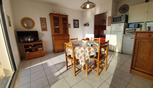 Appartement T2/Cabine en RDC, 4 Couchages, Terrasse, Parking Privé, à 50m de l'Océan - St-Hilaire-de-Riez - FR-1-224C-50