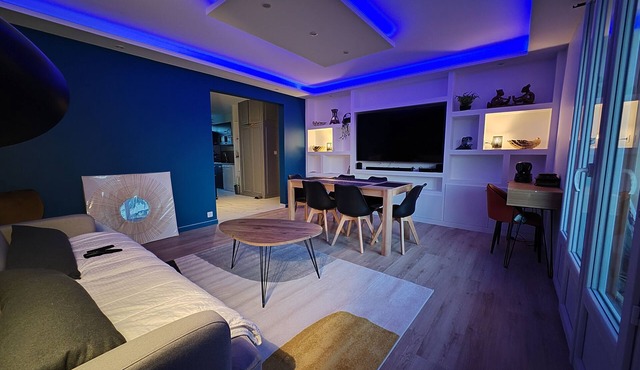 Appartement Design, 3 Chambres Proche Lyon