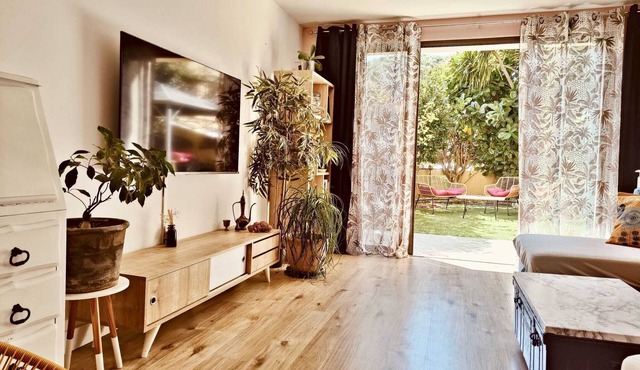 Appartement 3 chambres avec jardin à deux pas de la mer 🐬🪸